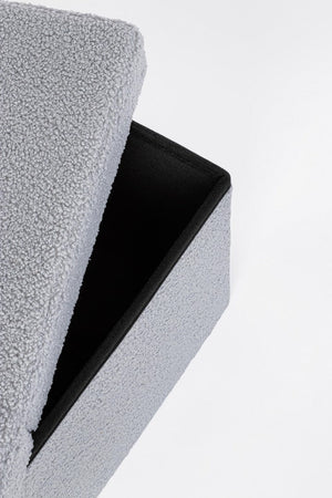 Poltrona Pouf "Joris" per interno, con struttura in mdf