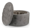 Poltrona Pouf Ernestine per interno, con struttura in legno di pino e mdf da Ø70 x 40h cm