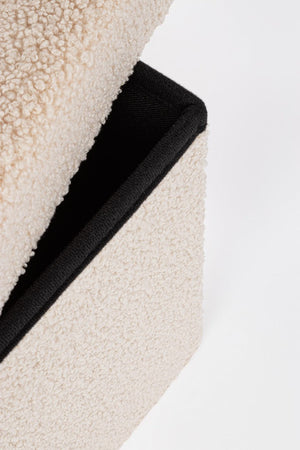 Poltrona Pouf "Joris" per interno, con struttura in mdf