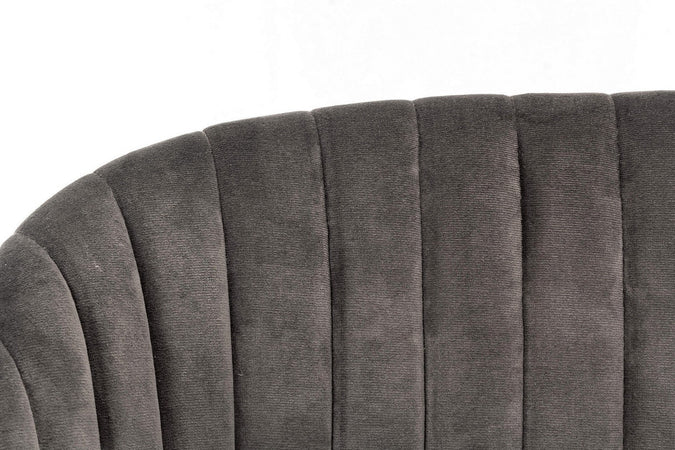 Sedia "Queen" con gambe in acciaio verniciato a polvere, per arredo interno 53 x 57 x h 81,5 cm