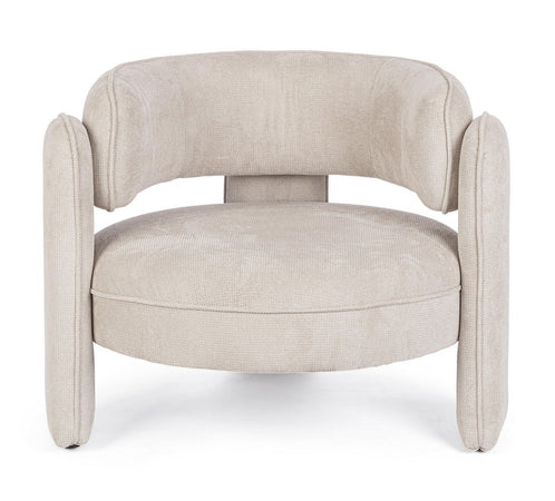 Poltrona "Aisha" per interno, Struttura In Legno 94 x 88 x 73h cm