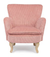 Poltrona Orlins per interno, Struttura In Legno Di Pino E Compensato, Rivestimento In Poliestere Effetto Boucle', Capitonne' 71.5 x 72.5 x 79h cm