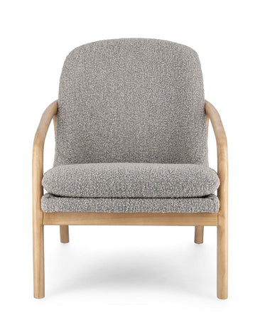Poltrona "Elaide" per interno, Struttura In Rubberwood 65.5 x 74.5 x 82h cm