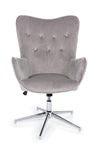 Poltrona Farida per interno, Struttura E Base In Acciaio Cromato 69 x 70 x 105/117h cm