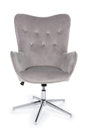 Poltrona "Farida" per interno, Struttura E Base In Acciaio Cromato 69 x 70 x 105/117h cm