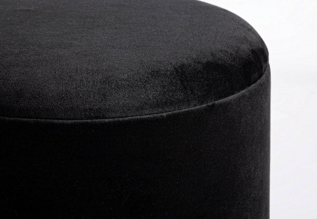 Poltrona Pouf "Polina" per interno, con struttura in mdf e compensato da Ø34.5x45h cm