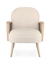 Poltrona Dalida per interno, Struttura In Legno Di Pino E Compensato 65 x 74 x 81h cm