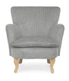 Poltrona Orlins per interno, Struttura In Legno Di Pino E Compensato, Rivestimento In Poliestere Effetto Boucle', Capitonne' 71.5 x 72.5 x 79h cm