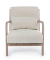 Poltrona Ancilla per interno, Struttura In Rubber Wood 66 x 85 x 74h cm
