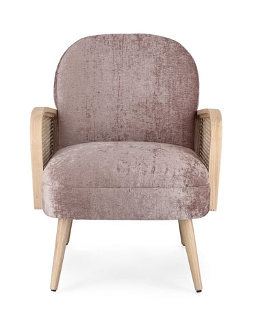 Poltrona "Dalida" per interno, Struttura In Legno Di Pino E Compensato 65 x 74 x 81h cm