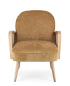 Poltrona Dalida per interno, Struttura In Legno Di Pino E Compensato 65 x 74 x 81h cm
