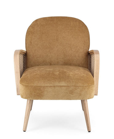 Poltrona "Dalida" per interno, Struttura In Legno Di Pino E Compensato 65 x 74 x 81h cm
