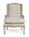 Poltrona Elodie per interno, Struttura In Legno Di Mango Massiccio 70 x 72 x 102h cm