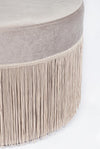 Poltrona Pouf Leilani per interno, con struttura in mdf e compensato da Ø45 x 30h cm