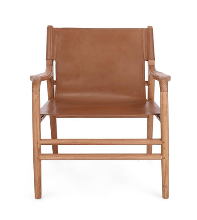 Poltrona "Caroline" per interno, Legno Teak, Finitura Con Vernice A Base D'Acqua 70 x 72 x 79h cm