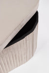 Poltrona Pouf Jocelyn per interno, con struttura in mdf