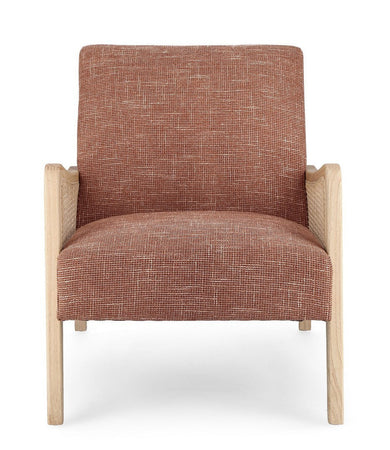 Poltrona "Deanna" per interno, Struttura In Legno Di Pino E Compensato 67.5 x 82 x 83h cm