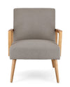 Poltrona Veriana per interno, Struttura In Legno Di Pino E Compensato 64.5 x 72 x 82h cm