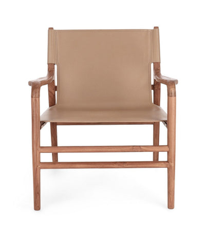 Poltrona "Caroline" per interno, Legno Teak, Finitura Con Vernice A Base D'Acqua 70 x 72 x 79h cm