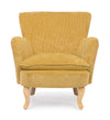 Poltrona Orlins per interno, Struttura In Legno Di Pino E Compensato, Rivestimento In Poliestere Effetto Boucle', Capitonne' 71.5 x 72.5 x 79h cm