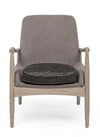 Poltrona Marittas per interno, Struttura In Legno Di Frassino Con Finitura A Base Di Nitrocellulosa, 68.5 x 72 x 82h cm