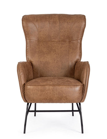 Poltrona "Nasira" per interno, Struttura In Acciaio, Gambe In Acciaio Verniciato A Polvere 70 x 84 x 109h cm