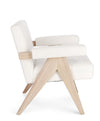 Poltrona Faiza per interno, Struttura In Legno, Gambe In Rubberwood 57.5 x 80 x 83h cm