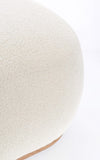 Poltrona Pouf Miriana per interno, con struttura in mdf da Ø68.5 x 36h cm