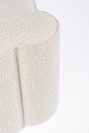 Poltrona Pouf "Cointa" per interno, con struttura in legno di pino e compensato da 40x40x45 cm