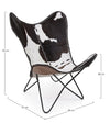Poltrona Buffalo per interno, Struttura In Acciaio, Rivestimento Seduta In Vera Pelle 68 x 70 x 93h cm