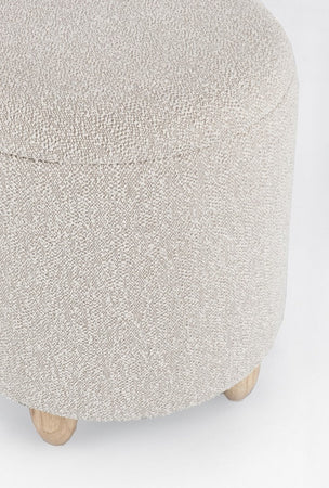 Poltrona Pouf "Zena" per interno, con struttura in mdf e compensato da Ø36 x 39.5h cm