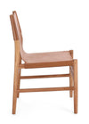 Sedia Caroline con legno teak, per arredo interno 48 x 58 x h 85 cm