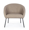 Poltrona Aiko per interno, Gambe In Acciaio Verniciato A Polvere 80 x 76 x 75h cm