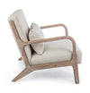 Poltrona Ancilla per interno, Struttura In Rubber Wood 66 x 85 x 74h cm