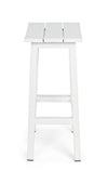 Sgabello da bar Skipper con struttura in alluminio, seduta comoda per esterno, da 71 cm