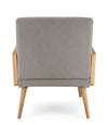 Poltrona Veriana per interno, Struttura In Legno Di Pino E Compensato 64.5 x 72 x 82h cm