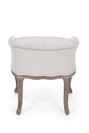 Poltrona "Diva" per interno, Struttura In Rubber Wood, Seduta Rivestita In Poliestere 60 x 60 x 70h cm