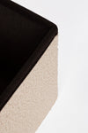 Poltrona Pouf Joris per interno, con struttura in mdf