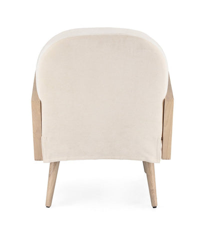 Poltrona "Dalida" per interno, Struttura In Legno Di Pino E Compensato 65 x 74 x 81h cm