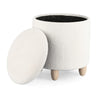 Poltrona Pouf Zena per interno, con struttura in mdf e compensato da Ø36 x 39.5h cm