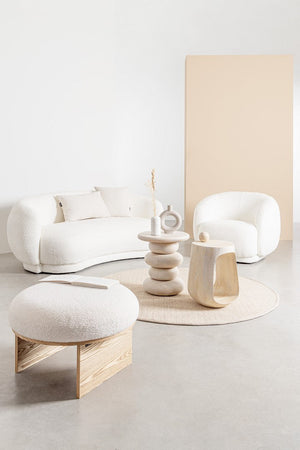 Poltrona "Tecla" per interno, Struttura In Compensato 93 x 87 x 73h cm