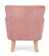Poltrona Orlins per interno, Struttura In Legno Di Pino E Compensato, Rivestimento In Poliestere Effetto Boucle', Capitonne' 71.5 x 72.5 x 79h cm