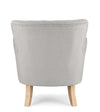 Poltrona Orlins per interno, Struttura In Legno Di Pino E Compensato, Rivestimento In Poliestere Effetto Boucle', Capitonne' 71.5 x 72.5 x 79h cm