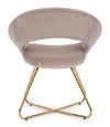 Poltrona Vanity per interno, Struttura Seduta E Schienale In Compensato 58 x 69 x 81h cm