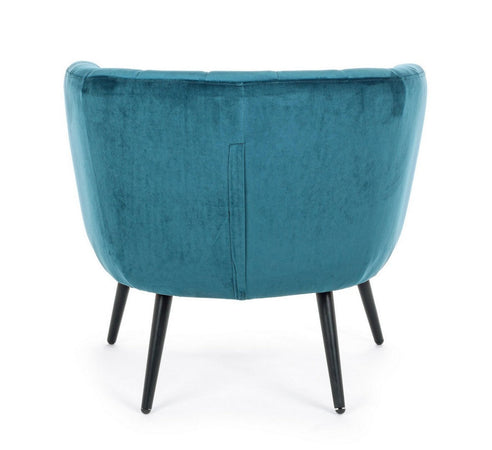 Poltrona "Avril" per interno, Struttura In Legno Compensato, Gambe In Acciaio Verniciato A Polvere Epossidica 76 x 70 x 68h cm
