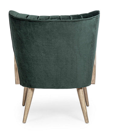 Poltrona "Virna" per interno, Struttura In Legno Di Pino E Compensato 64 x 71 x 79h cm