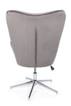 Poltrona Farida per interno, Struttura E Base In Acciaio Cromato 69 x 70 x 105/117h cm