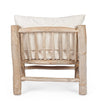 Poltrona Sahel per interno, Rami Di Teak Con Finitura Naturale 70 x 75 x 80h cm