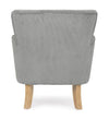 Poltrona Orlins per interno, Struttura In Legno Di Pino E Compensato, Rivestimento In Poliestere Effetto Boucle', Capitonne' 71.5 x 72.5 x 79h cm