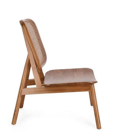 Poltrona "Yves" per interno, Legno Teak, Finitura Naturale Con Vernice A Base Di Nitrocellulosa 67 x 80 x 91.5h cm